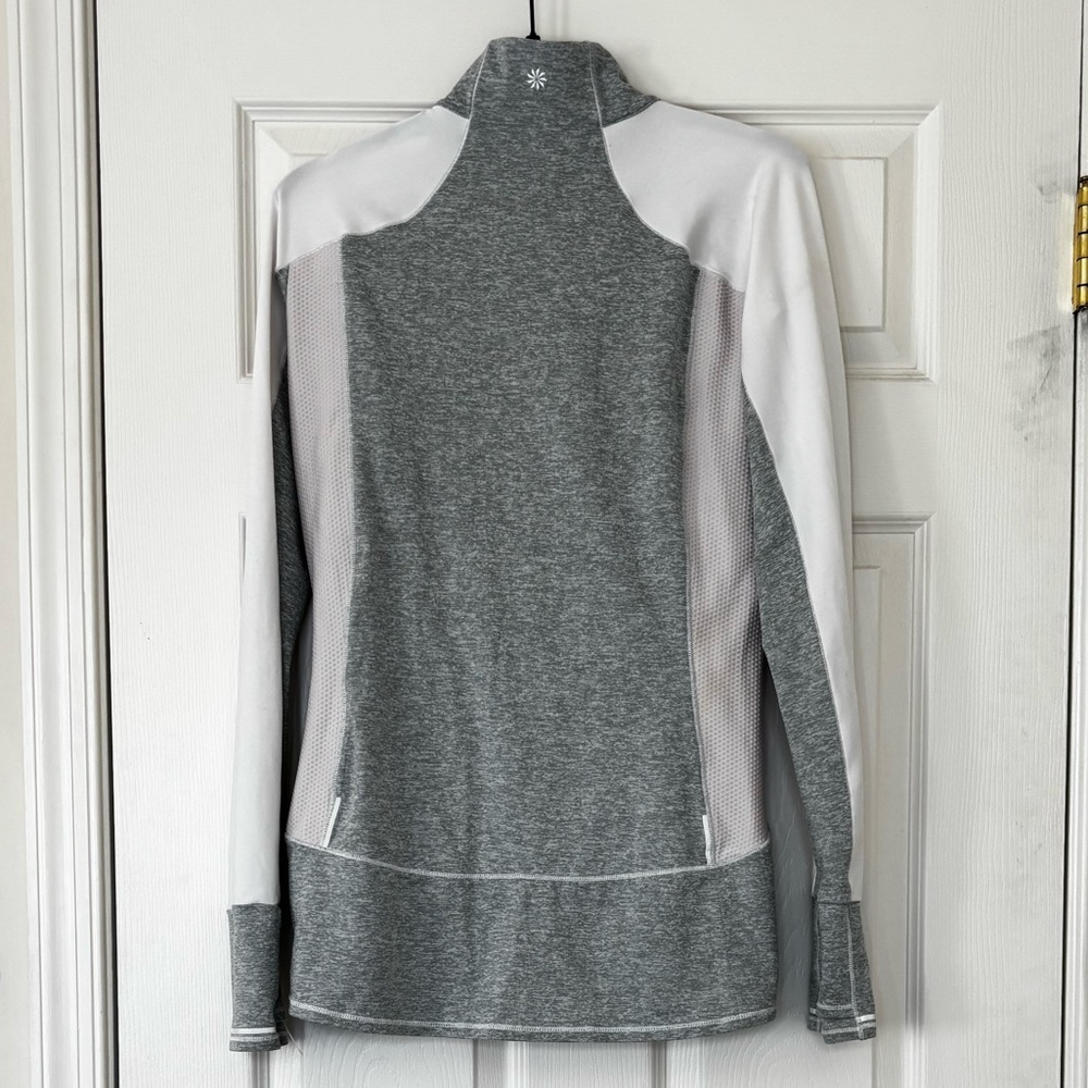 Athleta Heat Zone 1/2 Zip Pullover Long Sleeve Top with Thumb Holes - Picture 2 of 10